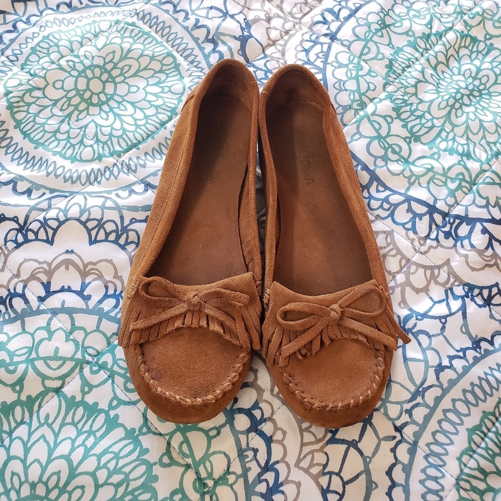 Brown moccasins